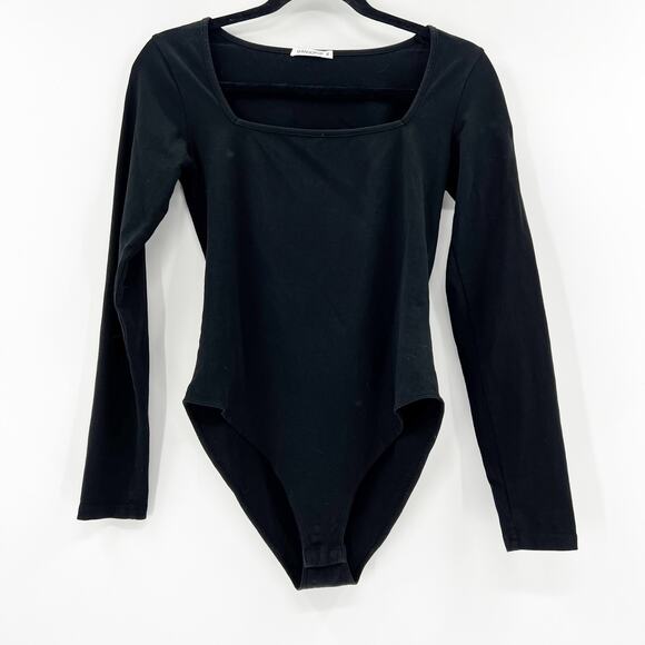 Mangopop Black Longsleeve Bodysuit Small - Picture 2 of 4